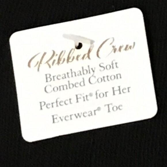 Gold Toe Ladies Ribbed Crew Socks – 6 Pair Pack, Black | Comfort & Style - Picture 5 of 6